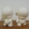 5st. Action Toy Figures 4 tum kidrobot Munny Blank White Diy Vinyl PVC Kid Figur Omåled Doll World Doll Toy2r 10cm H