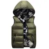 Gilet da uomo DIMUSI Giacche senza maniche invernali Uomo DoubleWear CottonPadded Gilet con cappuccio Cappotti Uomo Gilet caldi e spessi Abbigliamento 220905