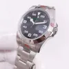 2022 AIR Mens Watch 2813 Automatic Movement Sapphire glass Steel strap Wristwatches Luminous Black face ST9 Watches