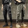 Men's Pants Army Green Boys Big Pocket Overalls Tide Brand Spring And Autumn Casual