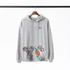 High Street Mens Fashion Hoodies Womens Hand painted Graffiti Printing Sweatshirts Couples Hip Hop Long Sleeve Sweater Size S-XL