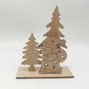 Decorazioni natalizie ornamenti in legno artigianato a fetta di legno predrillata per abbellimenti sospesi decorazione dono di souvenir fai -da -te per bambini