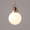 Pendants lampes en bois massif petit droplighte