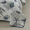 이불 커버 홈 섬유 3D 식물 인쇄 여왕 킹 침구 세트 고급 꽃 침대 표지 우아한 이불 커버 베개 20220903 E3