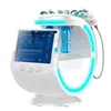 El más nuevo Hydro Dermabrasion 7 en 1 Smart Ice Blue Skin Management System Máquina de belleza facial multifunción para una limpieza profunda