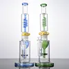 18mm Femmina Due tipi Grandi Bong Narghilè Vetro Acqua Bong Pipa Condoglianze Perc Olio Dab Rig Spessi Accessori per fumatori con ciotola WP2283 WP2284