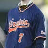 Nieuwe Ncaa College Custom Baseball draagt Virginia UVA Jersey Nash Bingham HUNTER TENSEN Kyle Hoeth Tyler Campbell Cole Harn