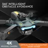 M24 Drone Simülatörler Yetişkinler için 4K Kameralı Dronlar Çocuklar 8-12 Mini Dro Teen Boys Hediye Fikirleri FPV Drone Kiti 360 Derece Engeli Kaçınma Quadcoper Serin Şeyler