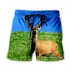 Men's Shorts Phechion Men/Women Animal Deer 3D Printed Casual Fashion Streetwear Men Loose Sporting A276