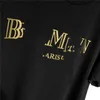 T-shirt féminin Bal Nouvelle lettre pour hommes et femmes à manches courtes à manches métalliques à manches métalliques à manches métalliques T-shirt S-3XL Coli Main Coli