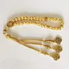Strand Gold Tasbih Ramadan Cadeau Musulman Accessoires Sur Main Islamique 33 Perles Bracelet Petite Taille Pour Poche