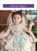 Fille Robes Enfants Robe Couleur Assortie Dentelle Bowknot Sans Manches Couches Moelleux Jupe Bébé Printemps Été Lolita Style Princesse