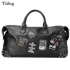 Duffel Bags Tidog Corean Fashion Tide Cortex Leisure High-Capacity Travel Sacd