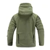 Vestes pour hommes Veste polaire tactique Uniforme militaire Soft Shell Veste à capuche décontractée Hommes Thermique Armée Vêtements 220905