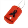 Pendant Necklaces Creative Diabetic Medical Warning Pendant Necklace Sile Dog Tag Long For Women And Men Health Remind Jewel Lulubaby Dhvmx