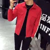 Erkek Ceketler Bahar Giyim Erkekler Koreli tarzı marka ceket 2022 Stil Çok yönlü moda heceleme renkli ceket kırmızı