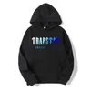 Men's Hoodies Sweatshirts TRAPSTAR Tracksuit Brand Printed Sportswear Men 18 Colors Warm Two Pieces Set Loose Hoodie Sweatshirt Pants Set Hoodie Jogging 220905