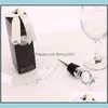 Strumenti da bar Anello di diamanti in cristallo Tappi per vino Cucina di casa Strumento bar Tappo per bottiglia di champagne Confezione regalo per ospiti di nozze Confezione Sn436720369