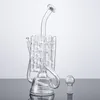 Gebogenes Rohr, Inline-Schweizer Perc-Glasbongs, Wasserpfeifen, 14-mm-Verbindung, einzigartiger Stil, klare Dab-Rigs, 10-Zoll-Wasserpfeifen, 4 mm dickes Pyrex-Rauchen mit Schüsselkuppel, auf Lager, WP142