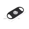 Portable Cigar Cutter Accessoires Lame En Plastique Couteaux De Poche Pointe Ronde Couteau Ciseaux Manuel Cigares En Acier Inoxydable Outils FY5319