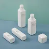 Wei￟er Quadrat PP Kunststoff leere Tonerflasche f￼r Hautpflege Serum Make -up Remover Lotionen 150 ml 120 ml 50 ml 30 ml Kosmetikbeh￤lter