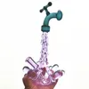 Glass Water Bong Splash Hookah 10mm Female Joint Dab Rig Pipe Pieps Bubbler CCG Borocilicate Handmade For Smoking Perc Percolater Craftbong