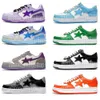 2023 Sandaler Bapestas Baped Mens Casual Shoes Bapesta Sk8 Sta Designer Camo Black White Green Red Orange Camouflage Men Women Trainers Sport