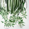 Fiori decorativi 65CM Simulazione Verde Chlorophytum Pianta artificiale Parete Orchidea Rattan Appeso Fiore finto Decorazioni per interni