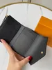 Yüksek kaliteli lüks tasarımcılar cüzdan çantası çantası moda kısa victorine cüzdan iki renkli baskı mektubu klasik pallas kart sahibi zippy para cüzdanları kutu