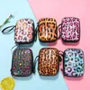 Storage Bags 1PC 10x7.5x3.5cm Mini Suitcase Shape Tinplate Coin Pack Leopard Square Bag Pouch Purse Key Earphone