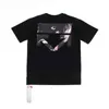 남성용 브랜드 오프 디자이너 2022 패션 면화 화살표 T 셔츠 오일 페인트 짧은 슬리브 남성 티셔츠 캐주얼 티 탑 인쇄 x 블랙 화이트 JPA7