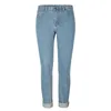 Damesjeans met hoge taille Distressed Relaxed Fit Straight New Boyfriend-denimbroek