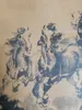 Pergamino pinturas China período antiguo tinta ocho caballos correr No.ZT147