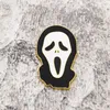 Décoration de fête 1PC voiture autocollant Halloween décor cri fantôme crâne emblème Auto Badge moto décalcomanie pour Auto style