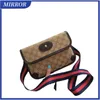 MIRROR Luxury Bag Double Tiger Head Messenger Single Shoulder Bags Fashion High Quality Dog Tooth Chest Bag Women