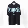 Palms Angels t Shirts Letter Loose Casual Unisex Round Neck Short Sleeve Men Women Lovers Style Boyfriend Gift T-shirt 001