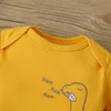 5 unids/lote de monos para bebés y niñas, 100% de algodón de manga corta, ropa para niños de 6 a 24 meses, mono con estampado brillante para bebés 220905