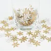 Christmas Decorations 270pcs Snowflake Confetti White Non-woven Artificial Throwing For Wedding Xmas Party Table Decor