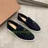 Moda Elbise Ayakkabı Yaz Takıları Walker Beyaz Sole Süet Loafers Siyah Beyaz Pembe Kum Buttercup Koyu Gri Üç Rolor Tekne Lüks Erkek Kadın Tasarımcı Sneakers