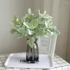 Simulazione di fiori decorativi Miller artificiale Mulletta singola corna eucalipto Foglie di peluche finte vegetale foglie di peluche decorazioni fai -da -te
