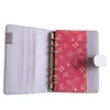 Cadeau cadeau 2Set Cash Budget Enveloppe Portefeuille 12 Perforé Ouverture verticale Binder Note Rose Bleu