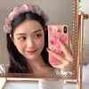 Pannband 1 PC Mesh Fashion Dying Bezel Folds Bubble Hairband Headband Hårtillbehör för kvinnor Girls Korean Style Hairhoop Headwrap