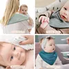 collated printing Bibs Burp Cloths Muslin Baby Bandana Drool 100 Cotton For Unisex Boys Girls 10 Solid Colors Set Teething And Dr1718689