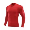 Camas de camisetas masculinas Camisas de compressão Men's Fitness Workout Slave Longa T-shirt Gym Tops Tops Tees Muscle 220902