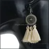 Bengelen kroonluchter bescheiden chique chique tassel lang stromende bohemian franjes retro hanger oorbellen vrouwelijke druppel levering 2021 sieraden dhseller2 dh5vh