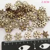 Christmas Decorations 50/100pcs Wooden Pieces Snowflake Cutouts Craft Embellishments DIY Decorative Accessories Manual Ornament For Art