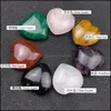 Loose Gemstones Loose Heart Reiki Seven Chakra Healing Natural Stone Tumbled Irregar Polishing Rock Quartz Yoga Energy Bead Decoratio Dhcmh