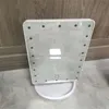 Mirrors Creative Adjustable LED Makeup Mirrors Bathroom Desktop Decorative Touch Dimmable Switch Cosmetic Storage Stand 20220905 E3