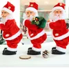 Fournitures de jouets de Noël Cadeau de Noël Électrique Musical Danse Chant Père Noël Jouets Twerking Poupée Fête Décoration de Noël pour Enfants Cadeaux 220905