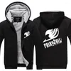 Herren Hoodies Märchen Anime Hoodie Jacke Mantel Winter Fleece Dicke Warme Sweatshirts Langarm Plus Größe